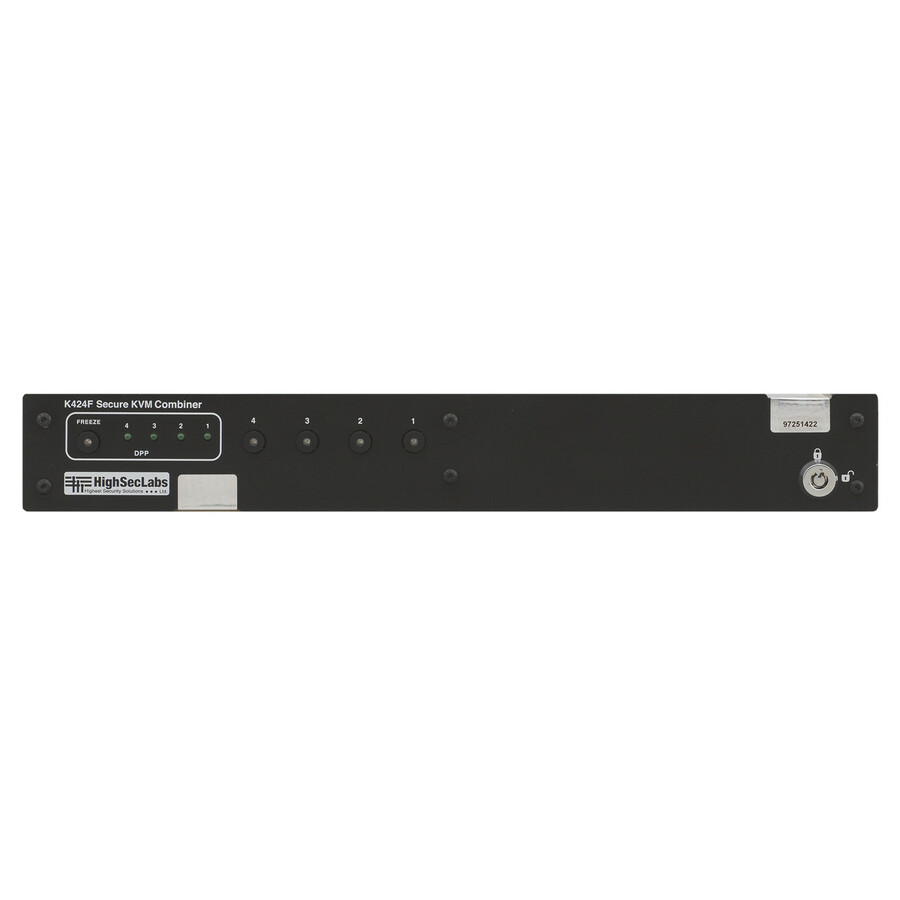Kramer K424F HighSecLabs Secure 4-Port, Dual-Display, DVI-D KVM Combiner