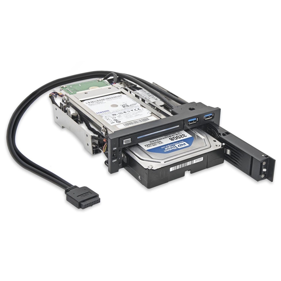 SYBA Multimedia Drive Bay Adapter - USB 3.0 Host Interface