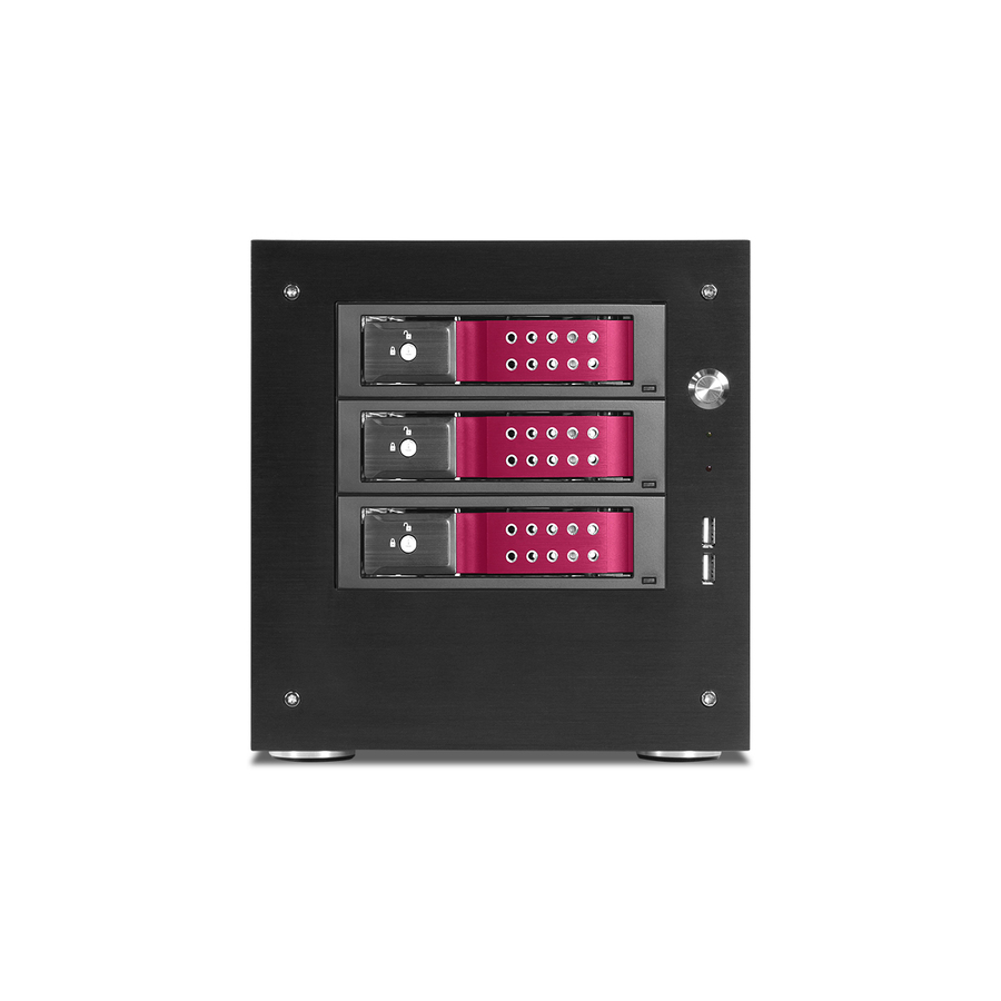 iStarUSA Compact Stylish 3x 3.5" Hotswap Trayless mini-ITX Tower