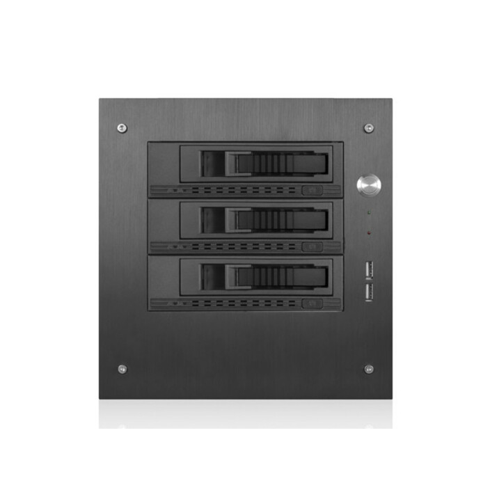 iStarUSA Compact Stylish 3x 3.5" Hotswap mini-ITX Tower