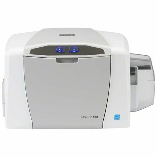 Fargo DTC1250e Single Sided Desktop Dye Sublimation/Thermal Transfer Printer - Color - Card Print - USB