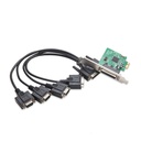 SYBA Multimedia 4 Port DB9 Serial PCI-e x1 Card
