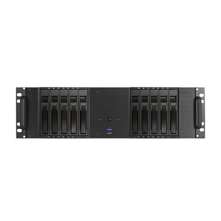 iStarUSA 3U Compact 10x 3.5" Bay Hotswap microATX Chassis