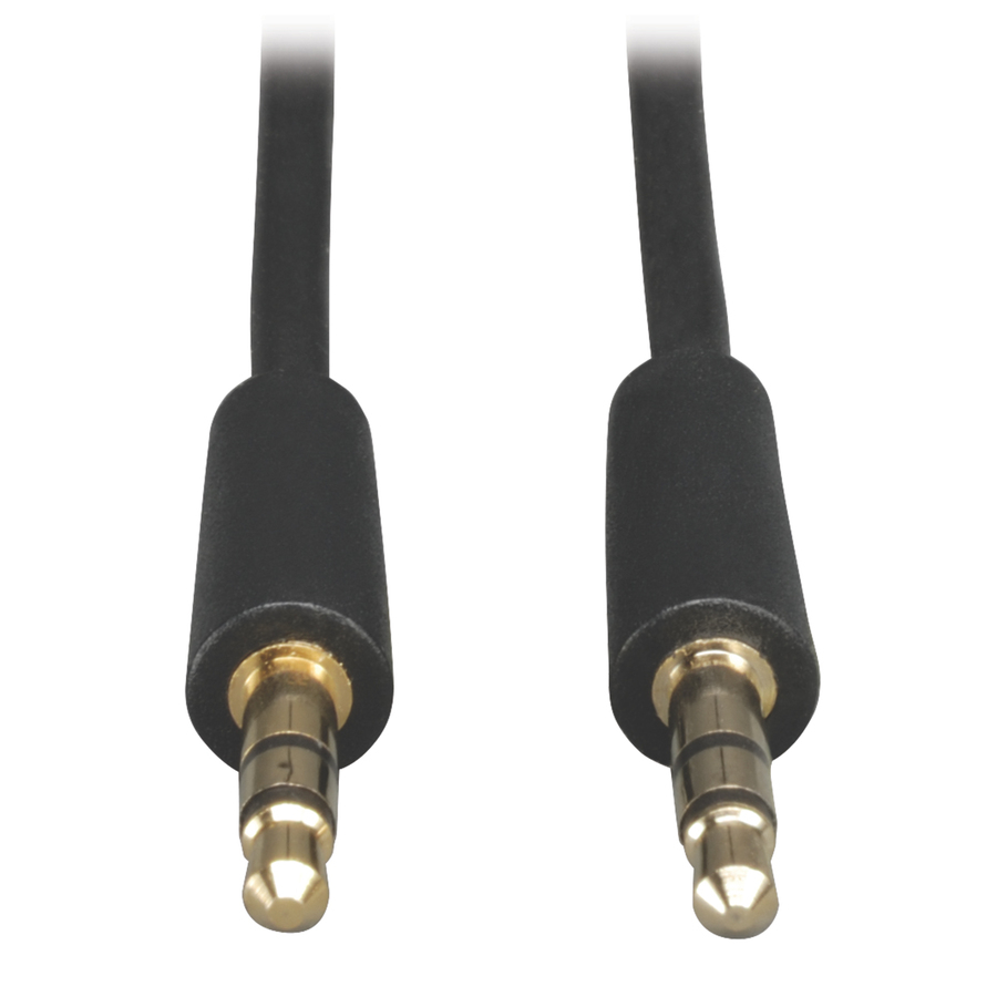 Eaton Tripp Lite Series 3.5mm Mini Stereo Audio Cable for Microphones, Speakers and Headphones (M/M), 1 ft. (0.31 m)
