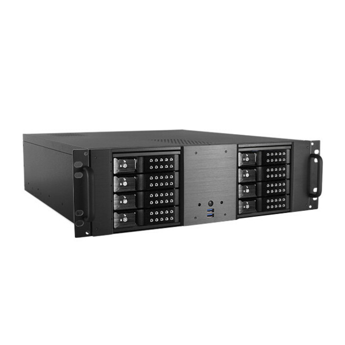 iStarUSA 3U Compact 8x 3.5" Bay Trayless Hotswap microATX Chassis