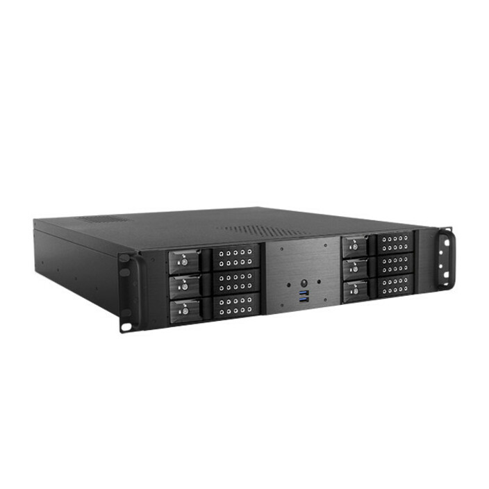 iStarUSA 2U Compact 6x 3.5" Bay Trayless Hotswap microATX Chassis