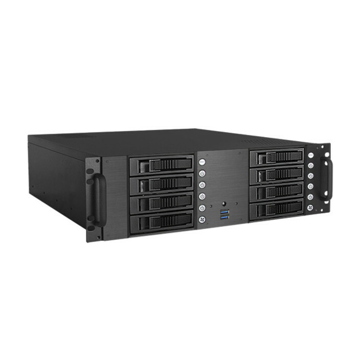 iStarUSA 3U Compact 8x 3.5" Bay Hotswap microATX Chassis