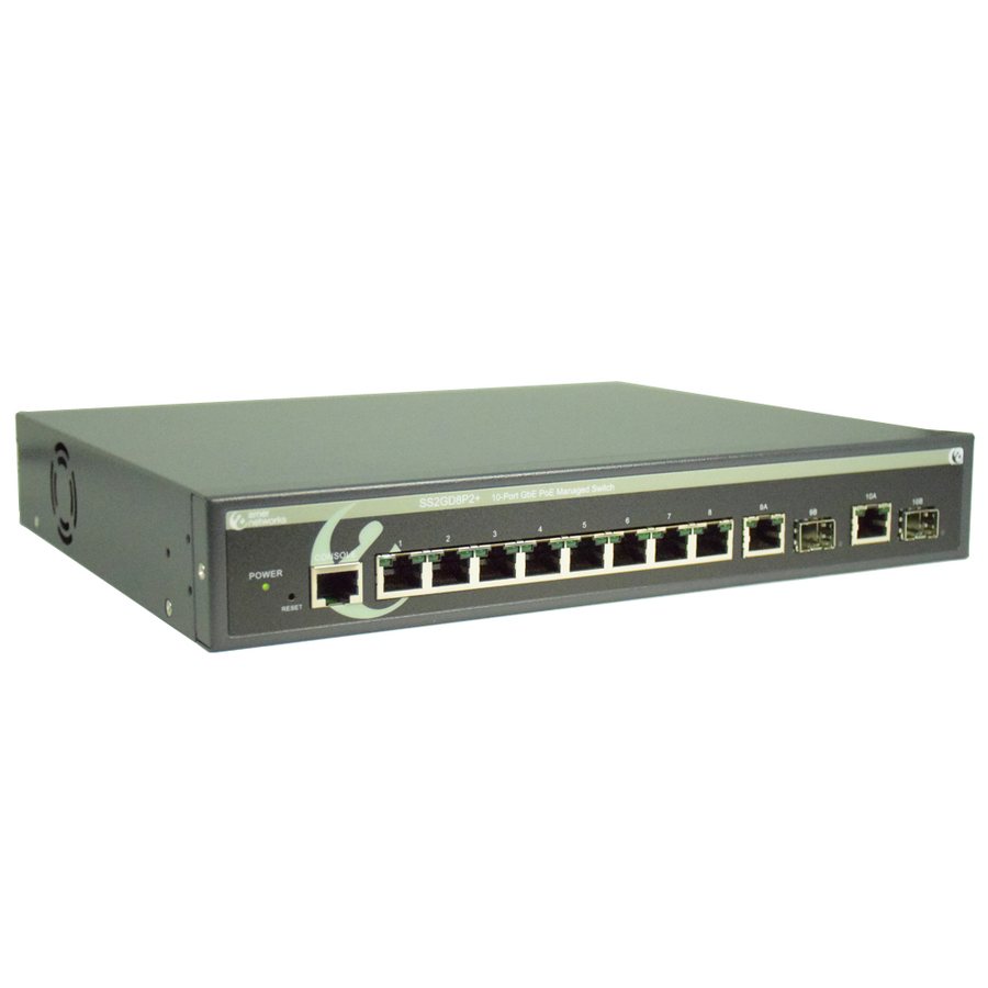 Amer 10 Port 10/100/1000 Mbps PoE+ Switch