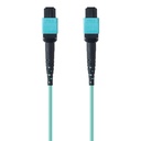 Belkin MTP to MTP MPO Fiber Optic Cable, 40GbE Aqua MTP/MTP, 50/125, OM3, Plenum