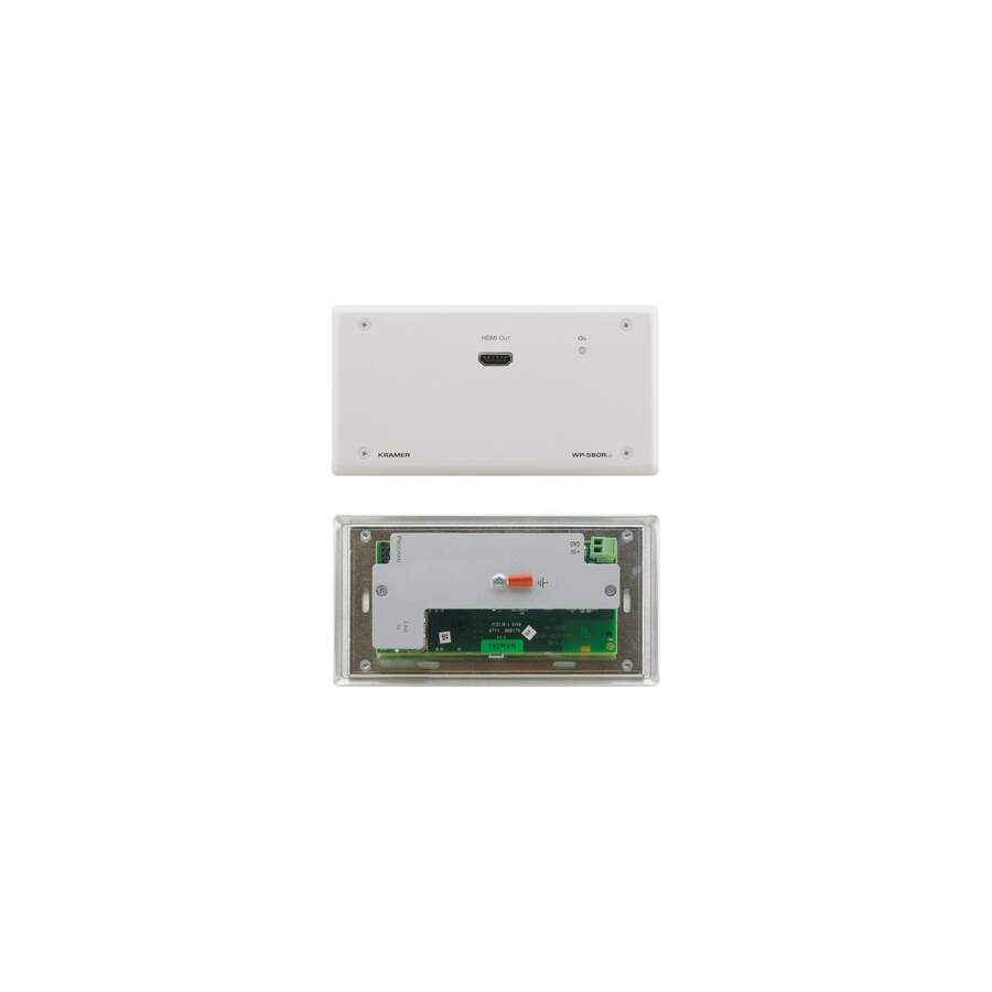 Kramer 4K60 4:2:0 HDMI Wall-Plate Receiver with RS-232 & IR over Extended-Reach HDBaseT