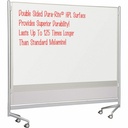 MooreCo Mobile Dry-erase Double-sided Partition