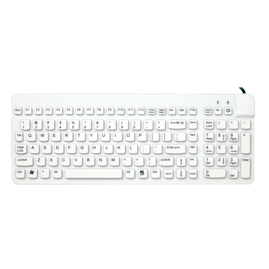 Man & Machine Low Profile Premium Waterproof Disinfectable Keyboard