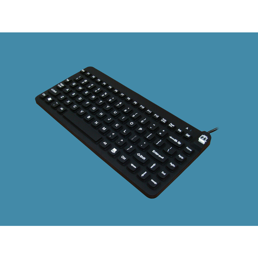 Man & Machine Premium Waterproof Disinfectable Silent 12" Keyboard