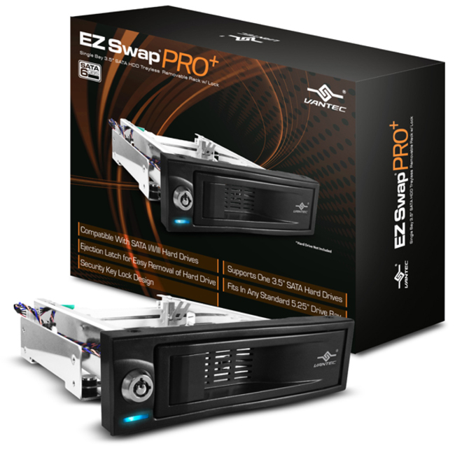 Vantec EZ Swap PRO+ MRK-311S6 Drive Bay Adapter for 5.25" Internal