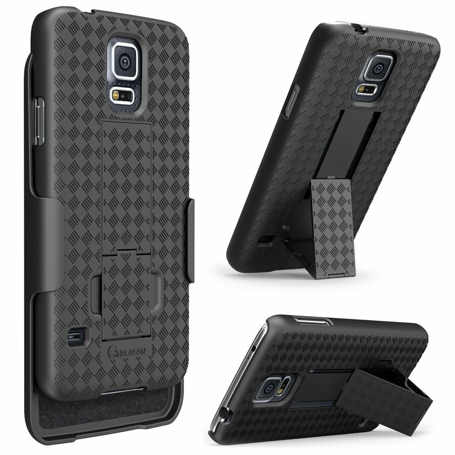 i-Blason Transformer Carrying Case (Holster) Smartphone - Black