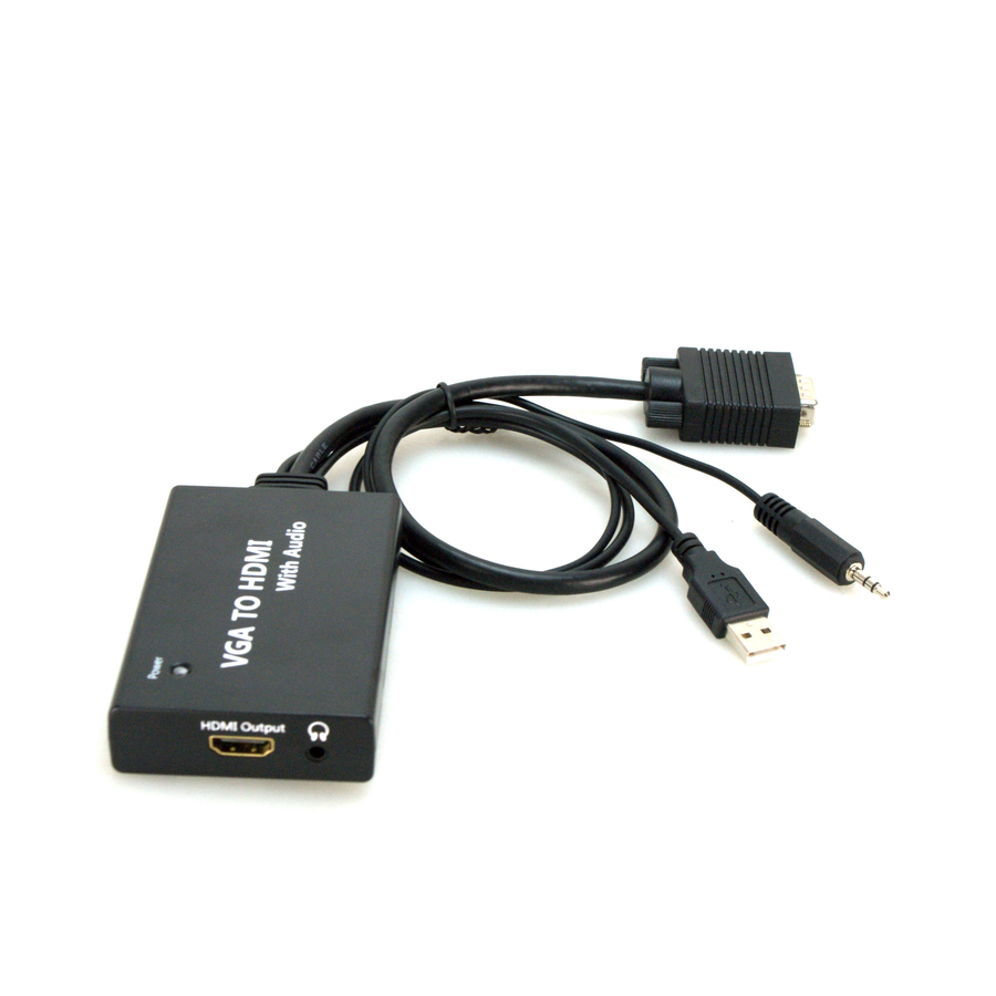Bytecc VGA to HDMI Converter With Audio and USB for Power