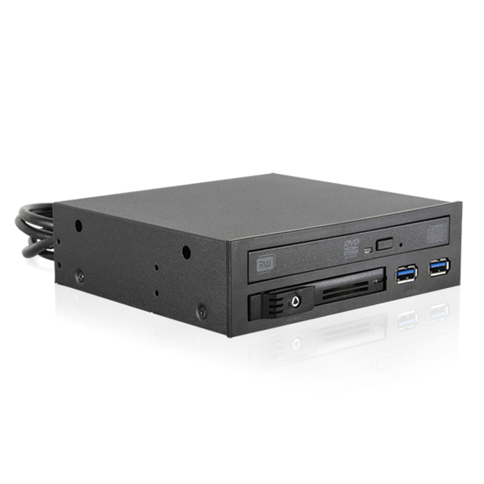 iStarUSA T-5K25TU-SA Drive Bay Adapter for 5.25" Internal - Black