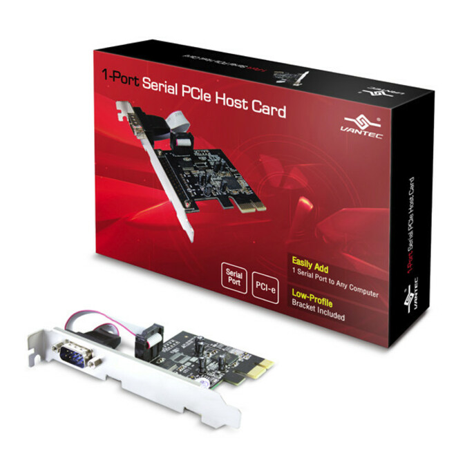 Vantec 1-Port Serial PCIe Host Card