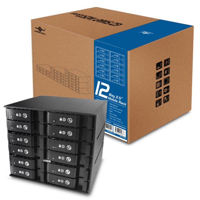 Vantec EZ Swap MRK-M2512T Drive Enclosure - Serial ATA/600, 6Gb/s SAS Host Interface Internal