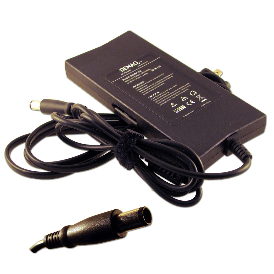 DENAQ 90W, 19.5V, 4.62A, 7.4mm-5.0mm, AC Adapter for DELL Inspiron, Latitude, Studio, Vostro Series Laptops
