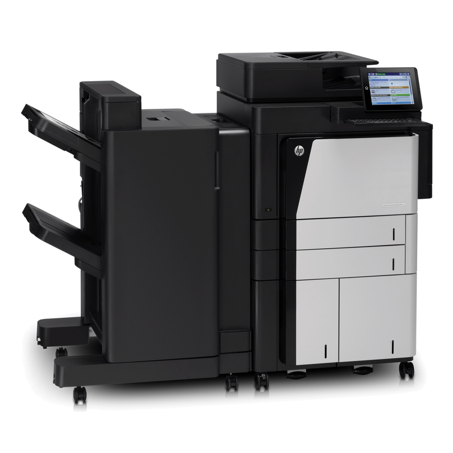 HP LaserJet M830Z Laser Multifunction Printer-Monochrome-Copier/Fax/Scanner-55 ppm Mono Print-1200 Print-Automatic Duplex Print-300000 Pages Monthly-4600 sheets Input-Color Scanner-600 Optical Scan-Monochrome Fax-Gigabit Ethernet Ethernet