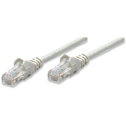 Network Patch Cable, Cat5e, 15m, Grey, CCA, U/UTP, PVC, RJ45, Gold Plated Contacts, Snagless, Booted, Lifetime Warranty