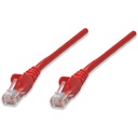 Network Patch Cable, Cat5e, 2m, Red, CCA, U/UTP, PVC, RJ45, Gold Plated Contacts, Snagless, Booted, Lifetime Warranty