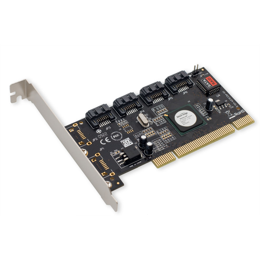 SYBA Multimedia 4 Channels PCI Serial ATA II Raid Host Controller Card
