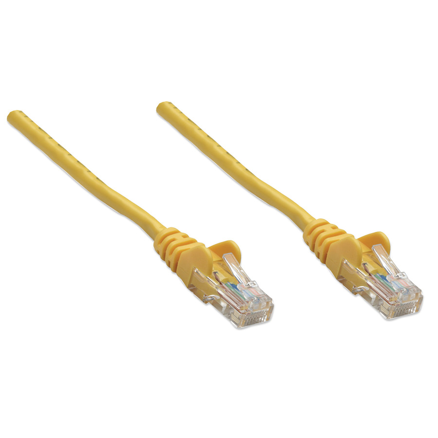 Intellinet Network Solutions Cat5e UTP Network Patch Cable, 7 ft (2.0 m), Yellow