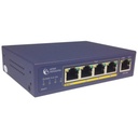 Amer 5 Port 10/100 Desktop Switch with 4 x 10/100 PoE 802.3af