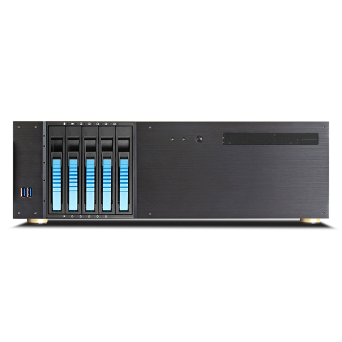 iStarUSA 3U Compact 5x3.5" Bay Hotswap microATX Chassis Black