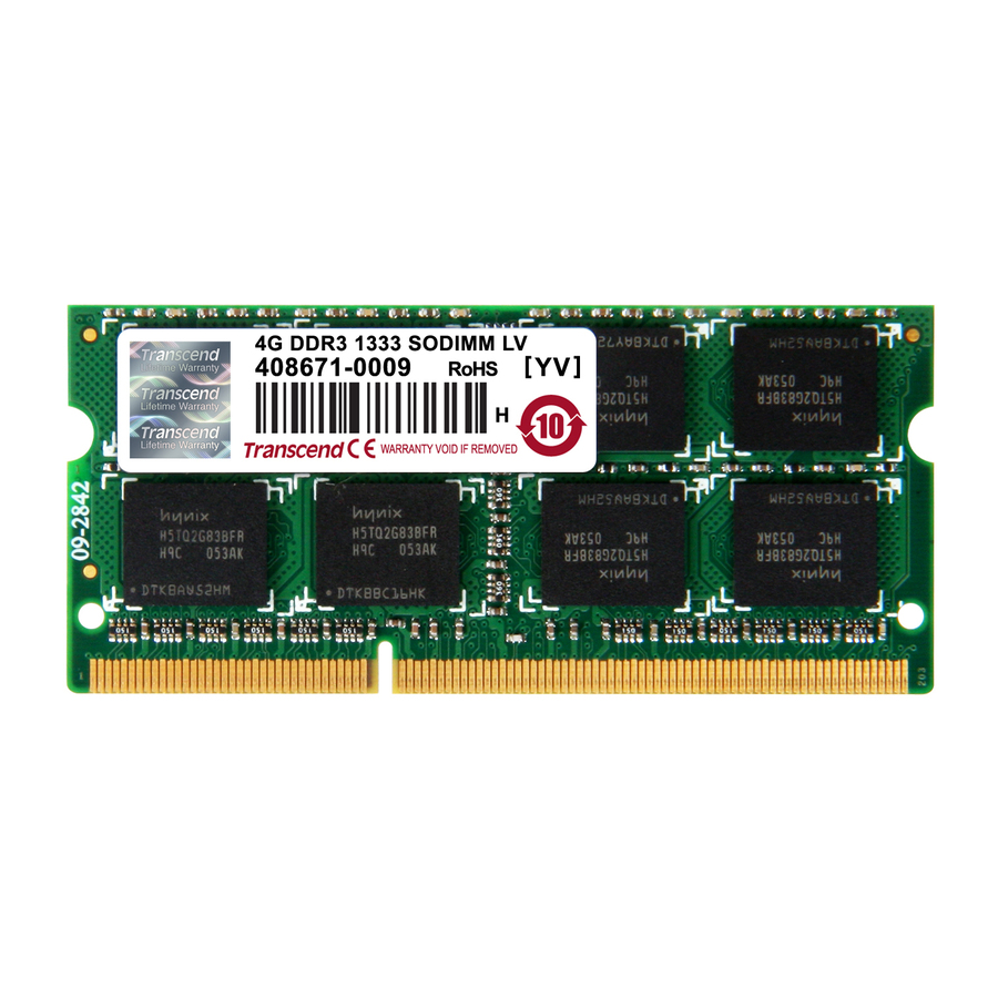 Transcend 4GB DDR3L 1333 SO-DIMM 2Rx8