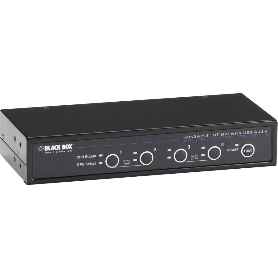 Black Box ServSwitch DT DVI with Bidirectional Audio, 4-Port