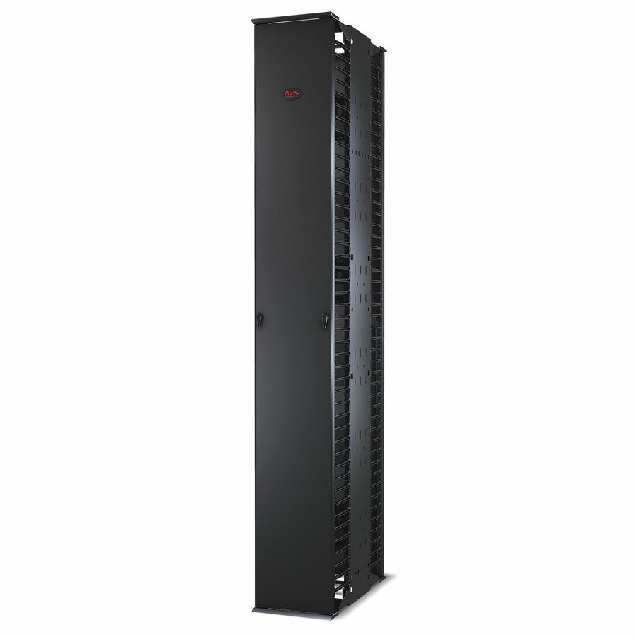 Performance, Vertical Cable Manager for 2 & 4 Post Racks, 84"H x 12"W, Double-Sided with Doors