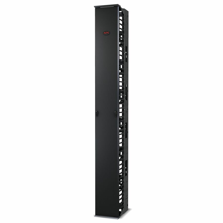 Performance, Vertical Cable Manager for 2 & 4 Post Racks, 84"H x 10"W, Single-Sided with Door