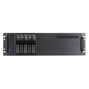 iStarUSA 3U Compact 5x3.5" Bay Trayless Hotswap microATX Chassis Black