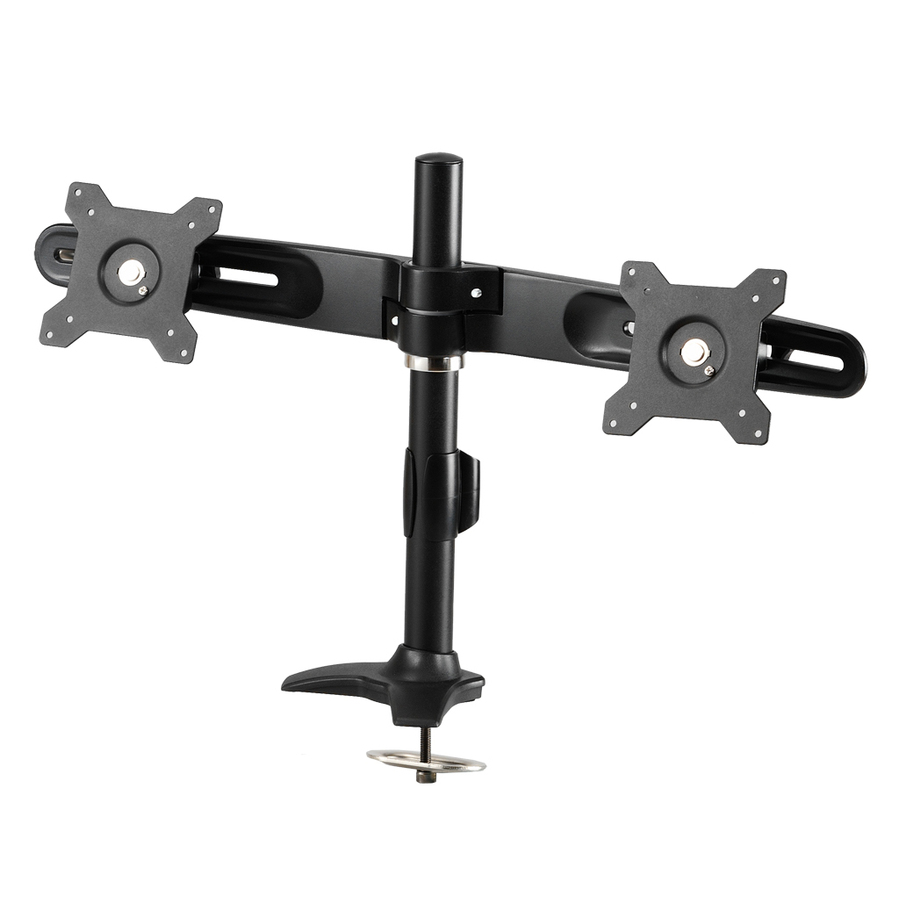 Amer Mounts Grommet Based Dual Monitor Mount for two 15"-24" LCD/LED Flat Panel Screens