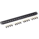 Black Box Connect Fiber Patch Panel Kit - (16) Simplex ST Adapters