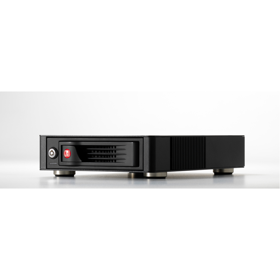 CRU RTX 110-3Q Drive Enclosure - FireWire/i.LINK 800, USB 3.0, eSATA Host Interface External - Black