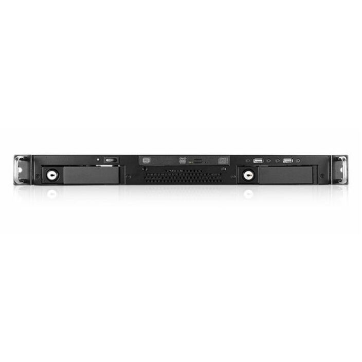 iStarUSA D-A120T-ITX Drive Enclosure - USB 2.0 Host Interface - 1U - Black