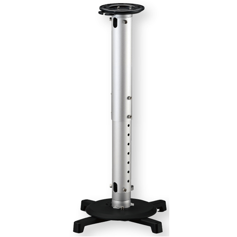 Amer Mounts Extendable Universal Ceiling Projector Mount - Black/Silver