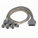 Brainboxes Lynx Cable 78 Way D to 8x9 Pin