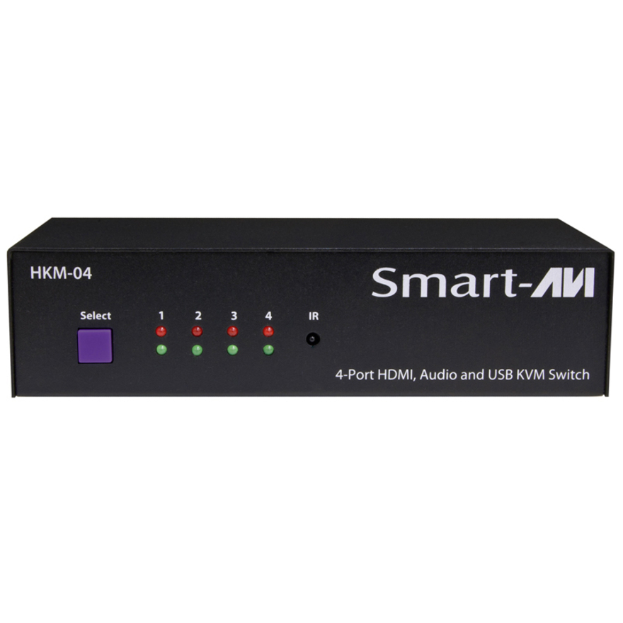 SmartAVI 4-Port HDMI, USB and Audio KVM Switch