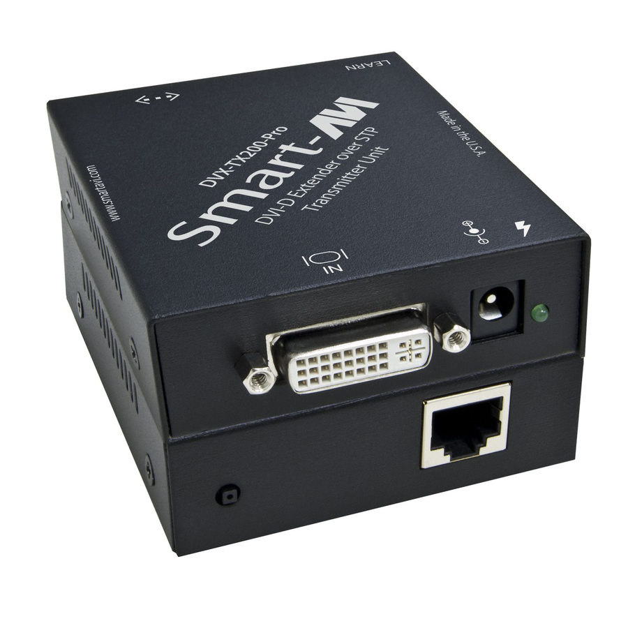 SmartAVI DVI-D CAT6 STP Extender with Reclocking