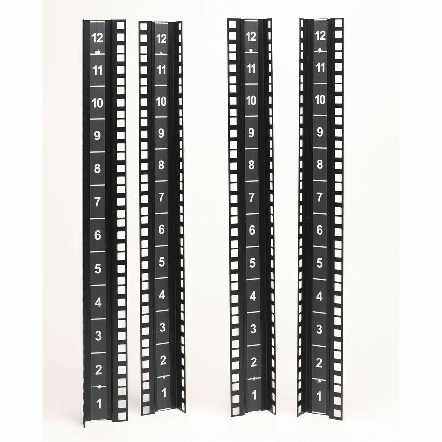 APC NetShelter CX, Mounting Rail Kit, Vertical, Black, 536H x 120W x 56D mm