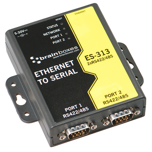 Brainboxes 2 Port RS422/485 Ethernet to Serial Adapter