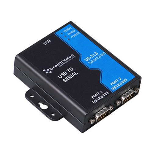 Brainboxes 2 Port RS422/485 USB to Serial Adapter