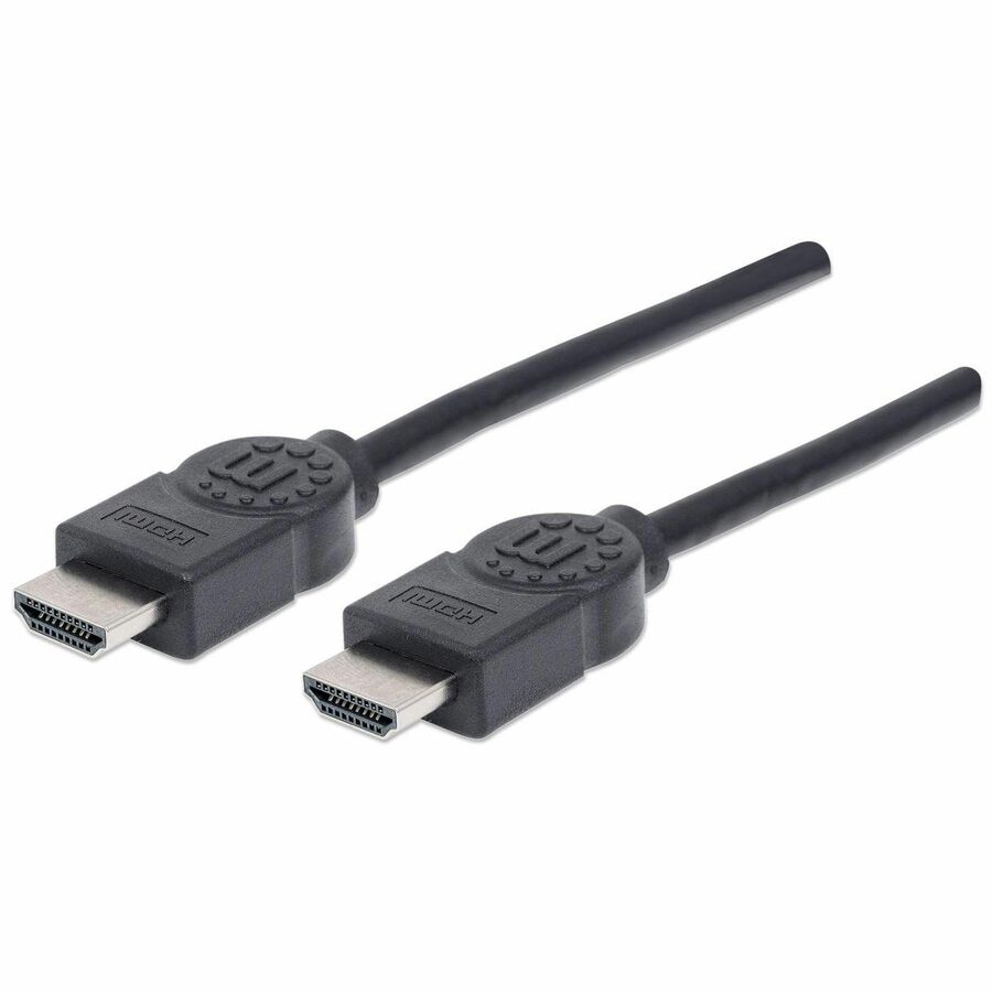 Manhattan HDMI Male to Male High Speed Shielded Cable with Ethernet, 16.5', Black