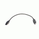 Brainboxes USB Type A plug to A receptacle 0.25m Cable for US-101/324