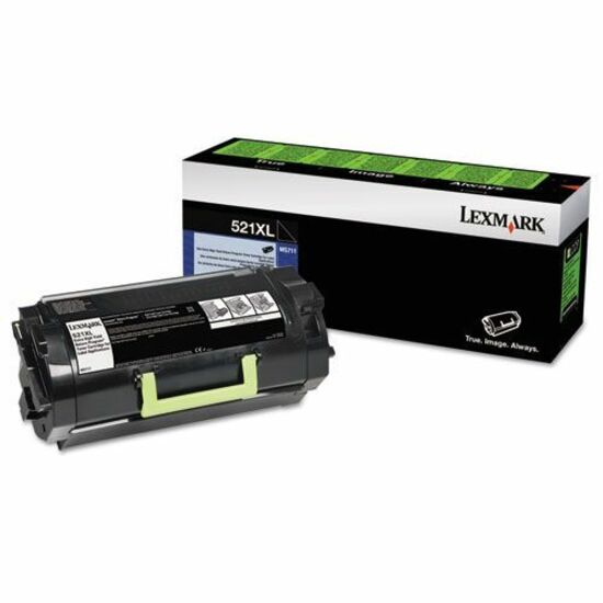 Lexmark 521XL Extra High Yield Laser Toner Cartridge - Black - 1 Pack